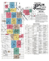 1900 Town Map of Joplin Missouri