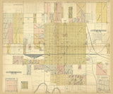1901 Town Map of Emporia Kansas