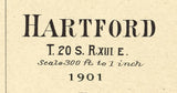 1901 Town Map of Hartford Kansas