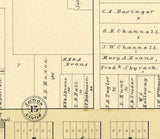 1901 Town Map of Hartford Kansas