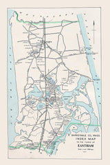 1910 Map of Eastham Barnstable County Massachusetts