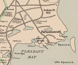 1910 Map of Orleans Barnstable County Massachusetts