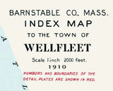 1910 Map of Wellfleet Barnstable County Massachusetts
