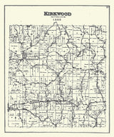 1888 Map of Kirkwood Township Belmont County Ohio