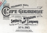 1915 Town Map of Cape Girardeau Missouri