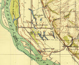 1925 Topo Map of Quincy Illinois Mississippi River