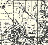1888 Map of Pultney Township Belmont County Ohio