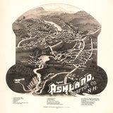 1883 Panoramic Map of Ashland Grafton County New Hampshire