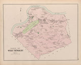 1884 Map of West Newbury Massachusetts