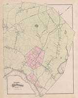 1884 Town Map of Merrimac Massachusetts