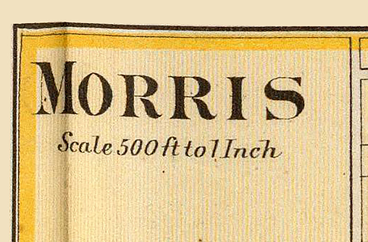1876 Map of Morris Grundy County Illinois