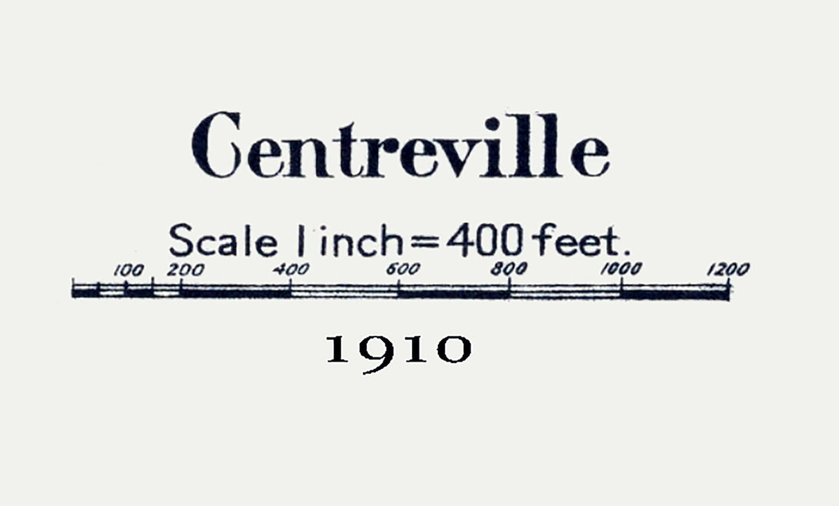 1910 Map of Centreville Barnstable County Massachusetts