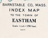 1910 Map of Eastham Barnstable County Massachusetts