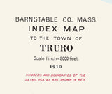 1910 Map of Truro Barnstable County Massachusetts