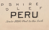 1904 Map of Peru Berkshire County Massachusetts
