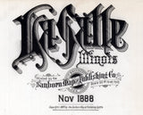 1888 Map of La Salle Illinois