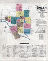 1922 Map of Salem Virginia