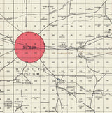 1908 Map of Taylor County Georgia