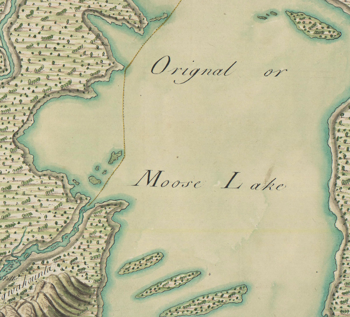 1761 Map of Moosehead Lake Maine