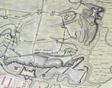 1781 Map of Charleston South Carolina