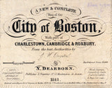 1841 Map of Boston Massachusetts
