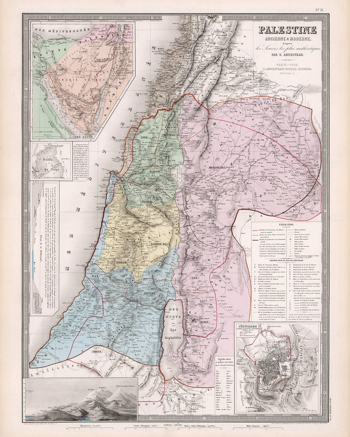 1862 Map of Palestine