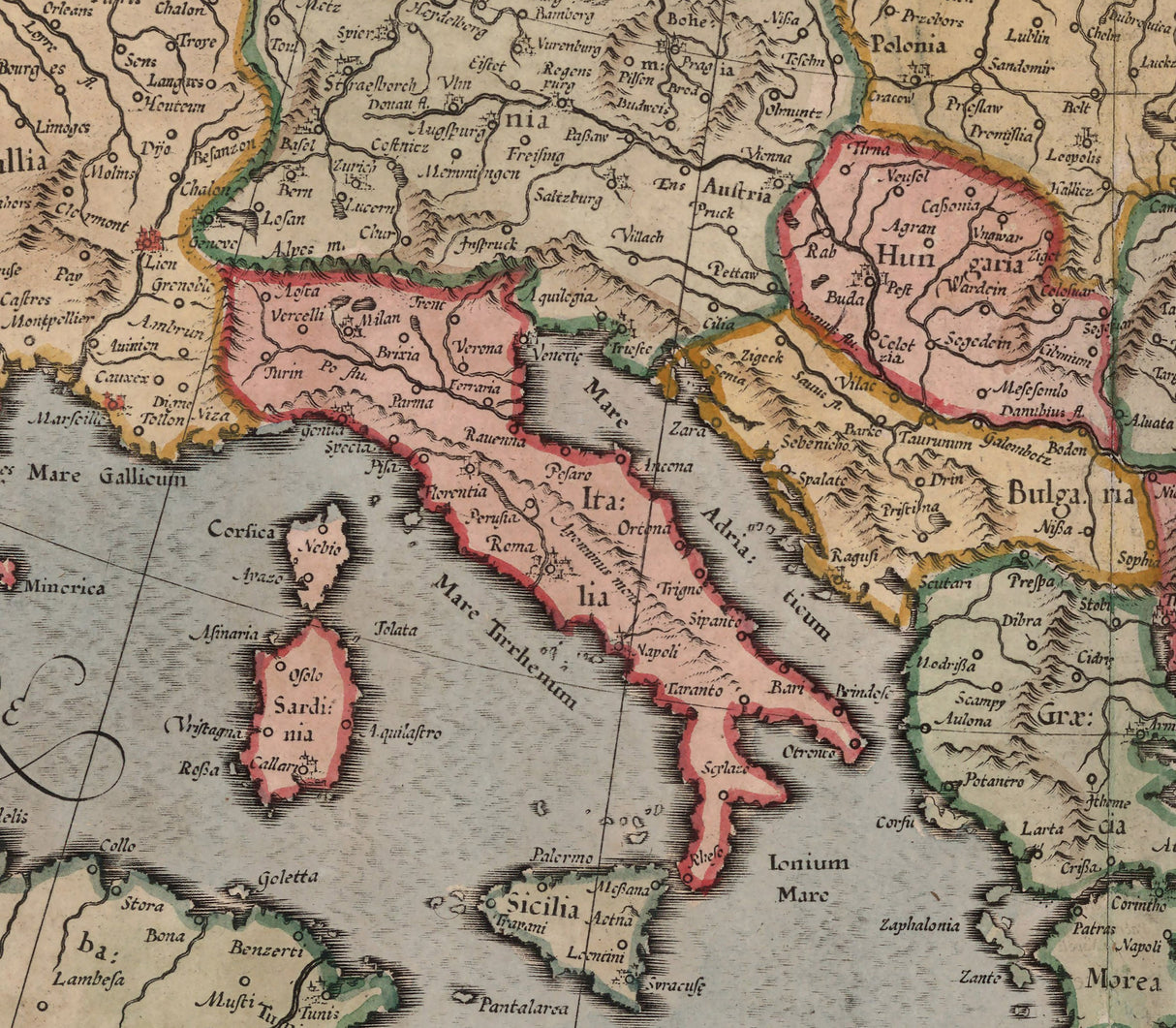 1623 Map of Europe