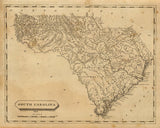 1812 Map of South Carolina