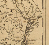 1812 Map of South Carolina