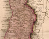 1818 Map of Chile