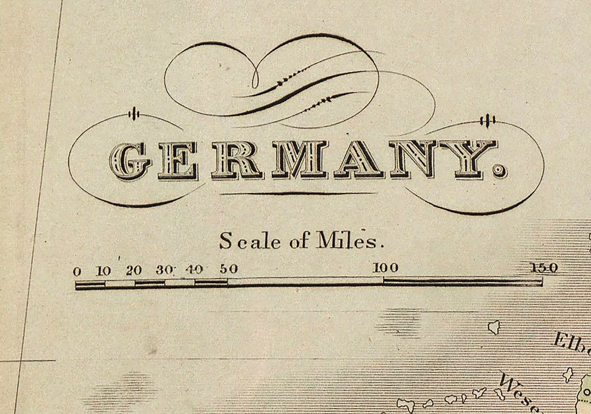 1849 Map of Germany