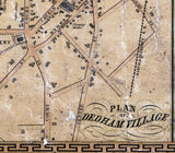 1853 Map of Norfolk County Massachusetts
