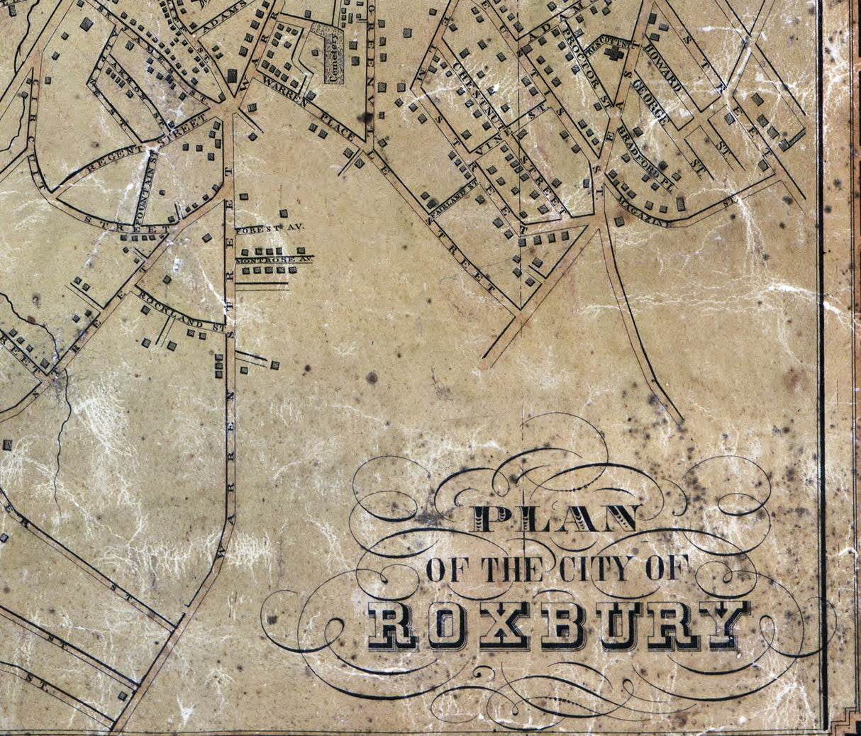 1853 Map of Norfolk County Massachusetts