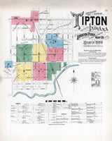 1896 Map of Tipton Indiana