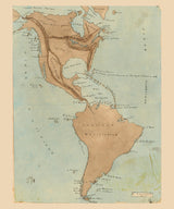 1857 Map of North and South America