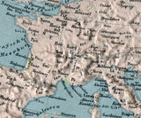 1864 Relief Map of Europe