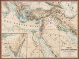 1872 Map of the Middle East during biblical times