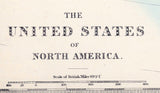 1872 Map of The United States