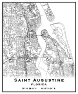 Saint Augustine Florida Map