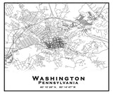 Washington Pennsylvania Map