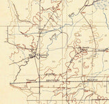 1909 Topo Map of Elmira Oregon