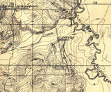 1911 Topo Map of Inavale Oregon