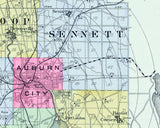 1904 Map of Cayuga County New York