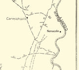 1928 Map of Greene County Pennsylvania Pipe Lines