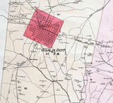 1913 Map of Toombs County Georgia