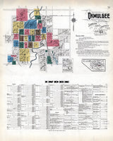 1920 Town Map of Okmulgee Oklahoma