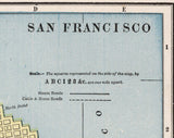 1899 Map of San Francisco California