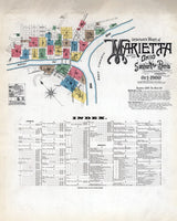 1900 Map of Marietta Washington County Ohio