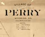 1902 Map of Perry Wyoming County New York