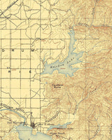 1903 Map of Hayden Lake Idaho